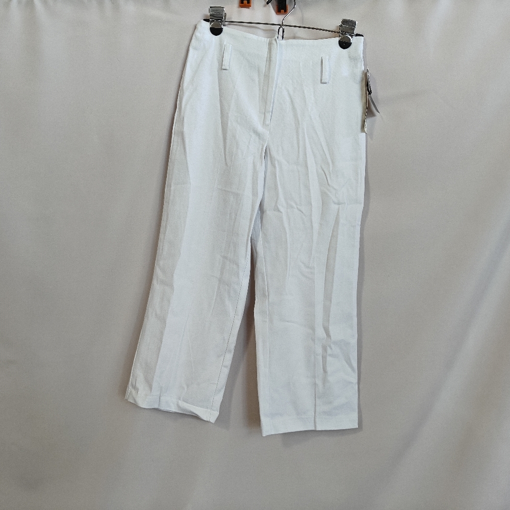 Women's White Cropped Pants